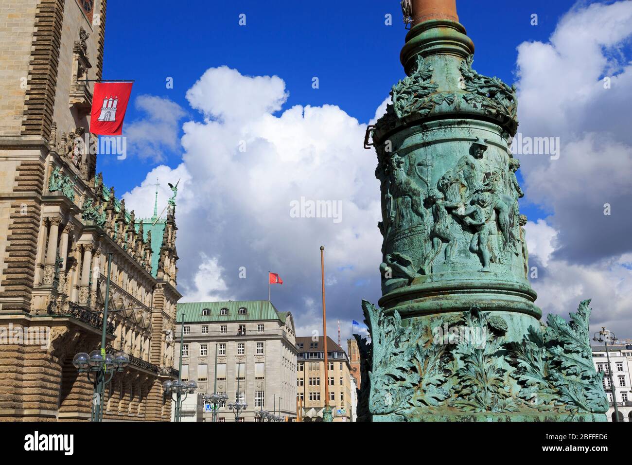 Rathaus (City Hall), Hamburg, Germany, Europe Stock Photo