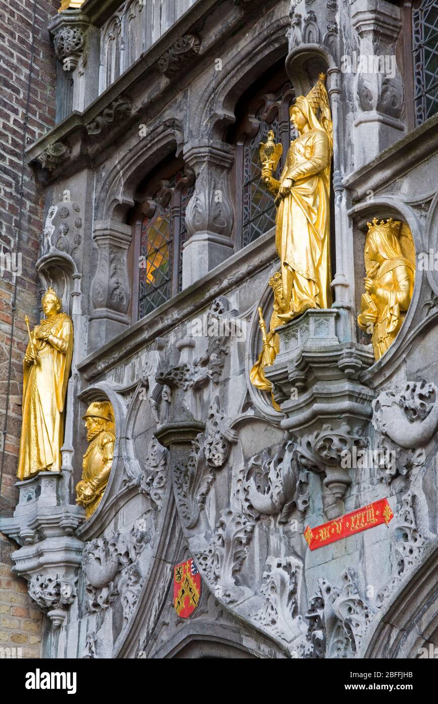 Holy Blood Basilica in the Burg,Bruges,West Flanders,Belgium,Europe Stock Photo