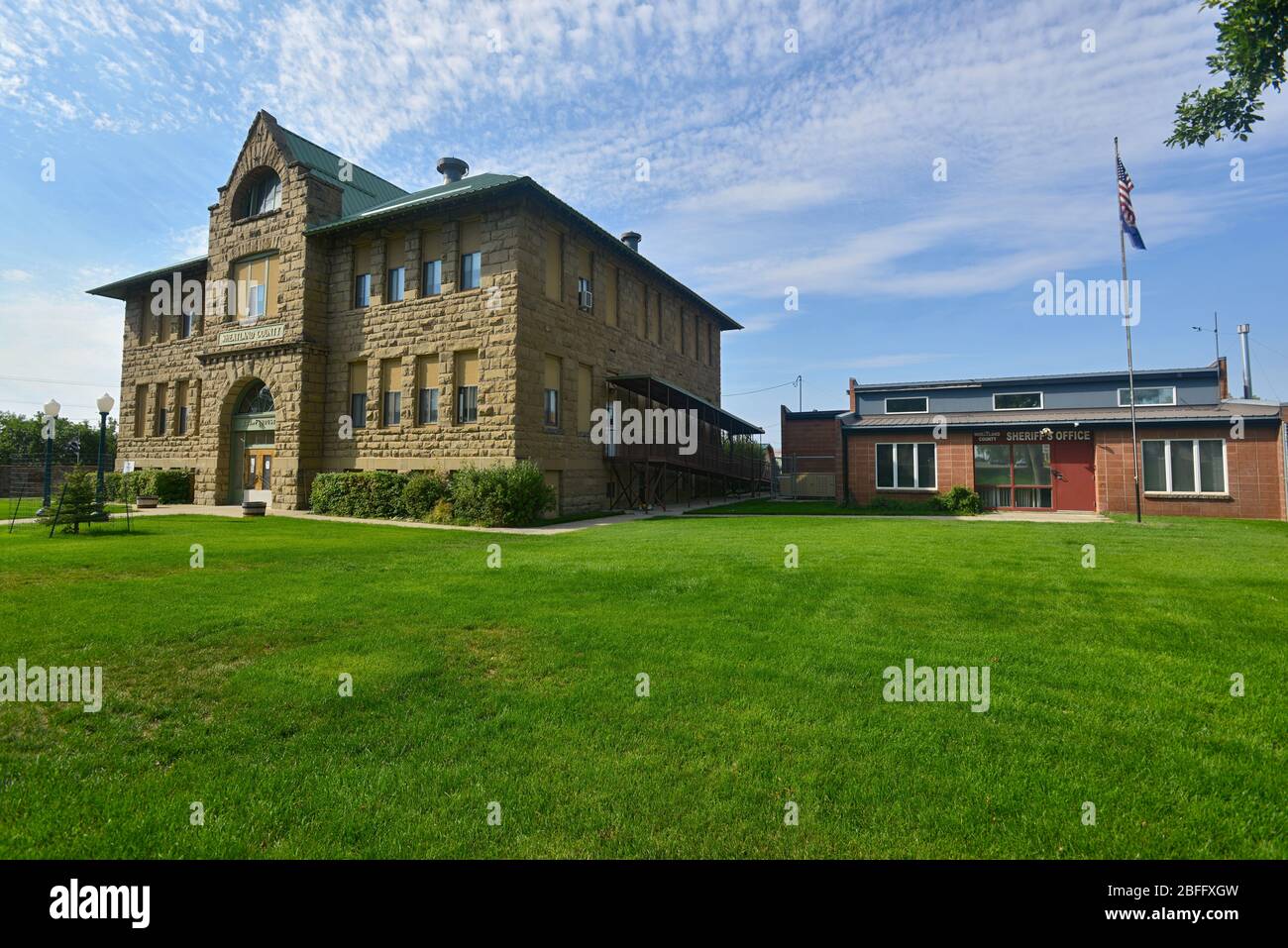 Harlowtown, Montana, USA August 8, 2012 The Sheriff's Office and the