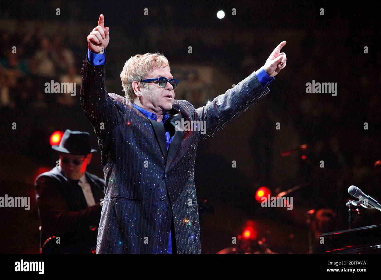 PHILADELPHIA, PA - NOVEMBER 27:  Elton John performing his world tour at Wells Fargo Center in Philadelphia, Pa on November 27, 2013   ÂCredit: Scott Weiner/MediaPunch Stock Photo