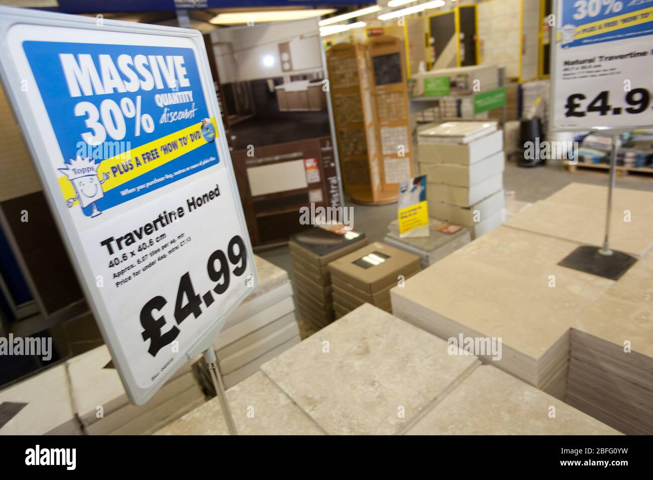 Illustrative image of a Topps Tiles store Stock Photo Alamy
