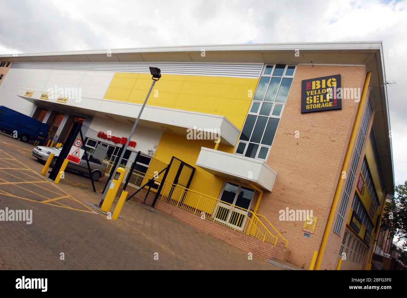 A Big Yellow Storage Centre Stock Photo Alamy