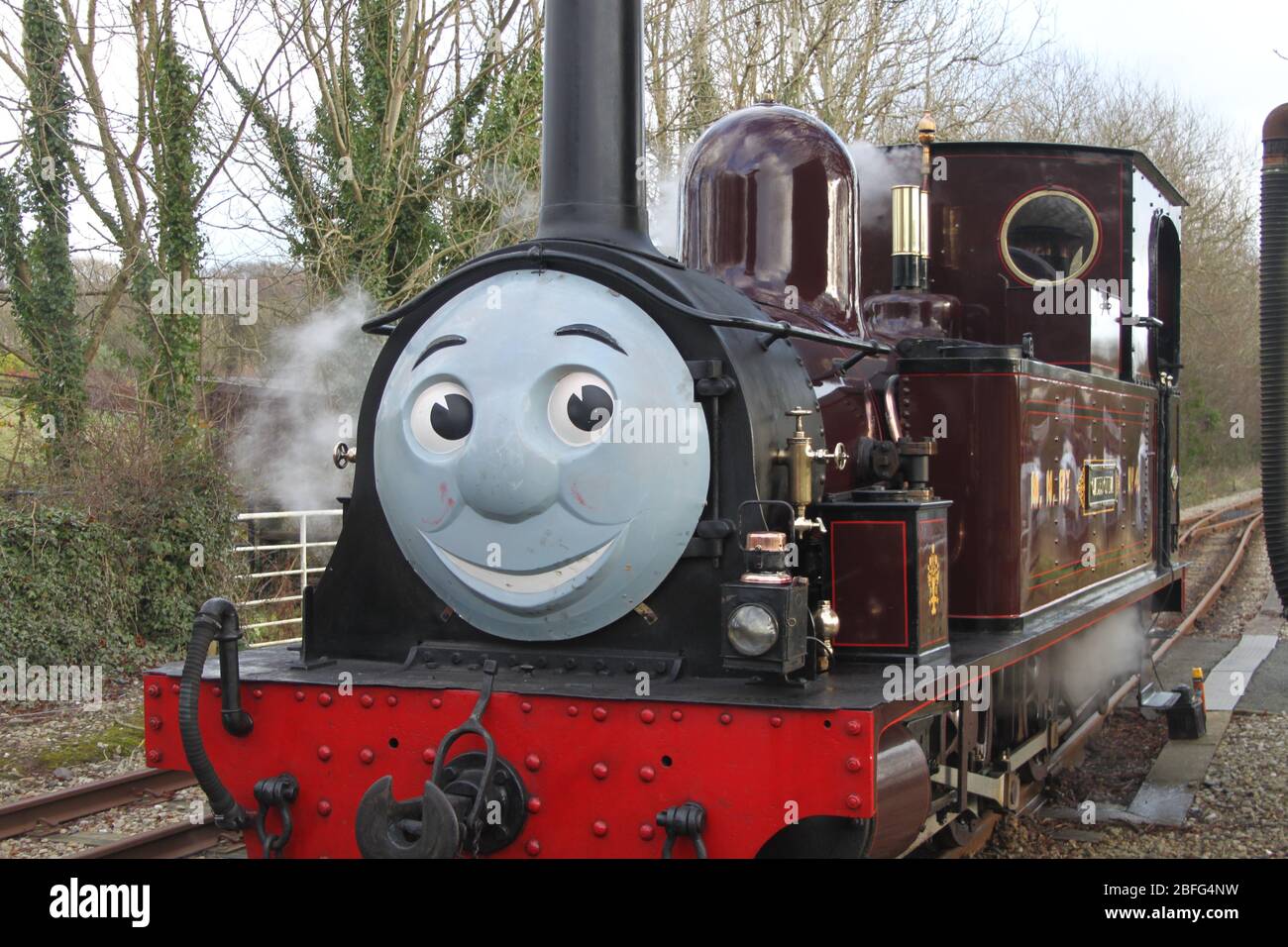 Thomas the Tank engine in his native land Stock Photo