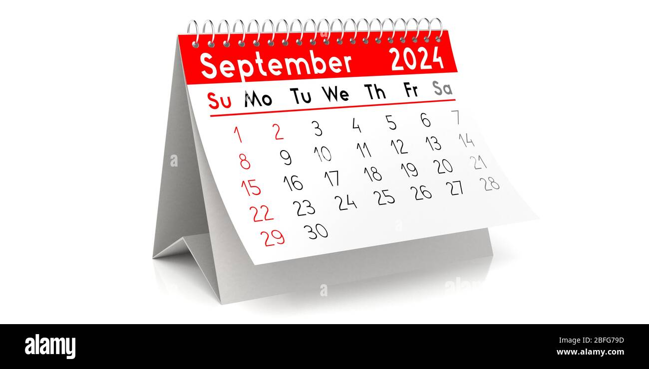 Data del calendario 3d di settembre 2024