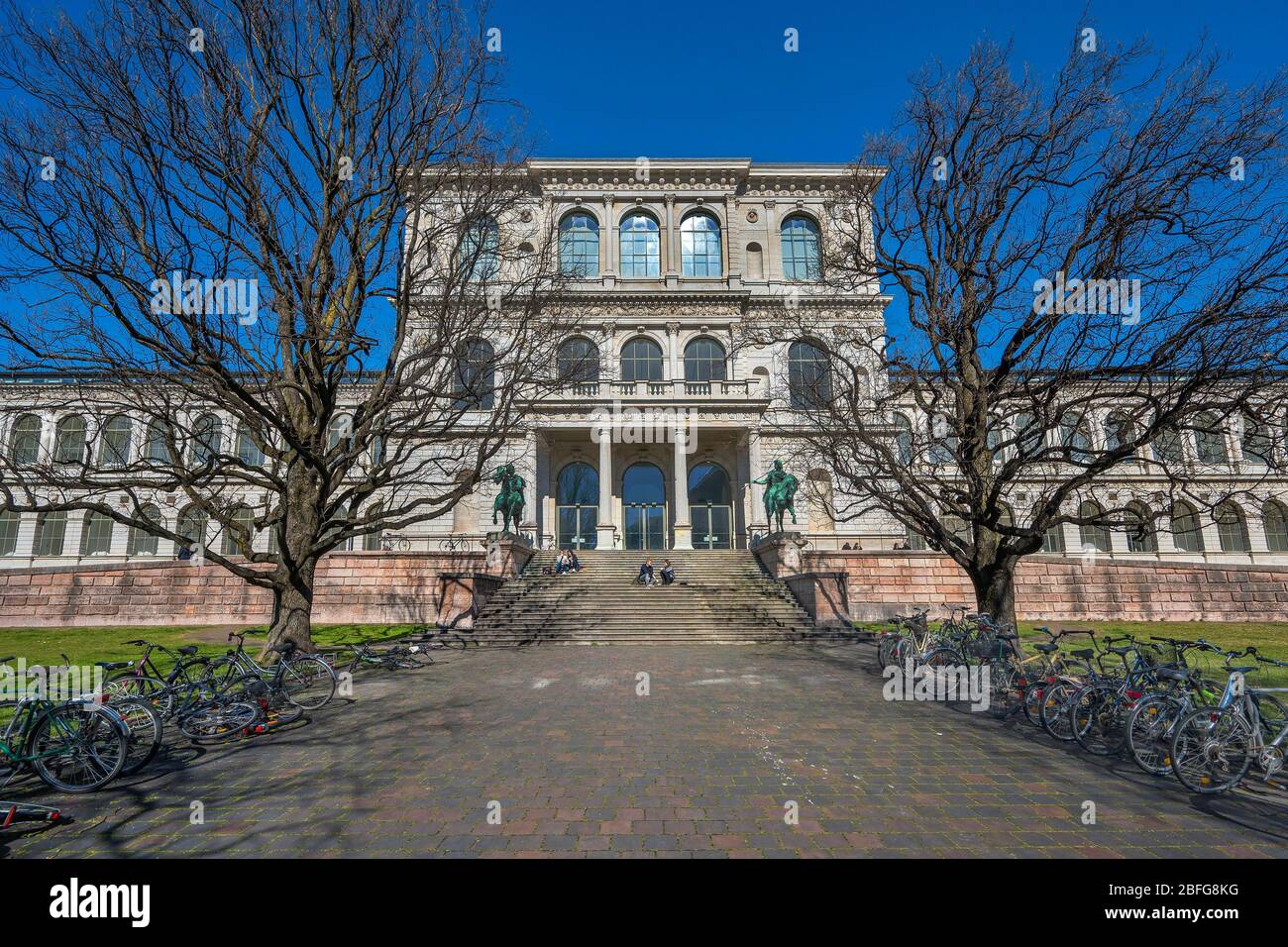 Academy of Fine Arts, Maxvorstadt, Munich, Upper Bavaria, Bavaria, Germany Stock Photo