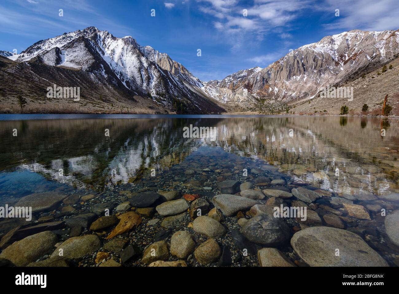 Convict Lake, Inyo National Forest, Sierra Nevada Mountains, California. Stock Photo