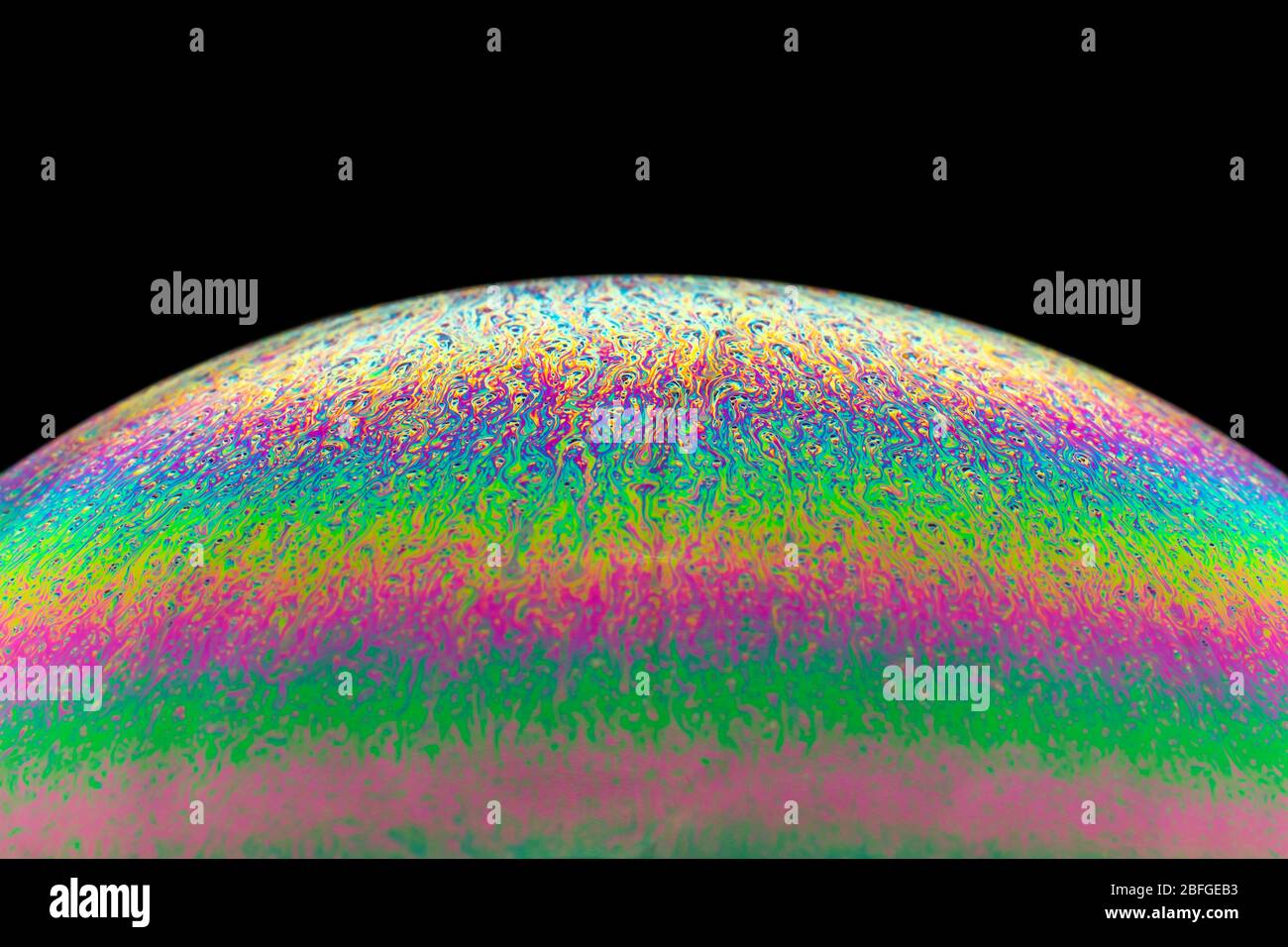 Soap bubble - abstract and colorful pattern Stock Photo