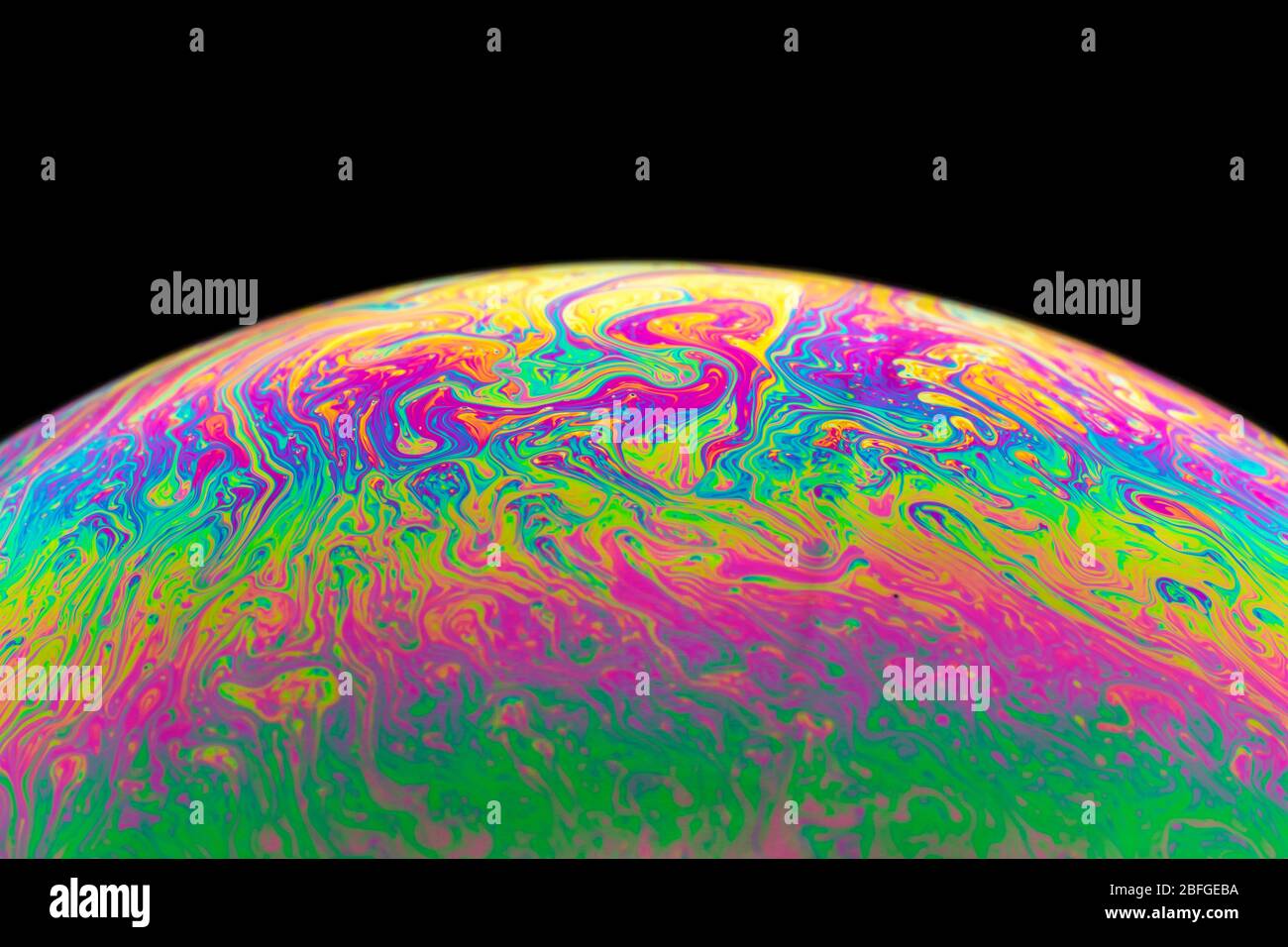 Soap bubble - abstract and colorful pattern Stock Photo