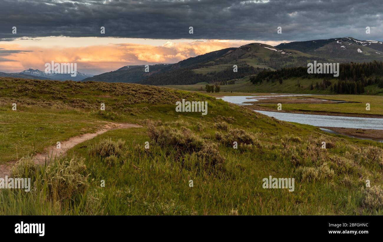 Lamar river trail hi-res stock photography and images - Alamy