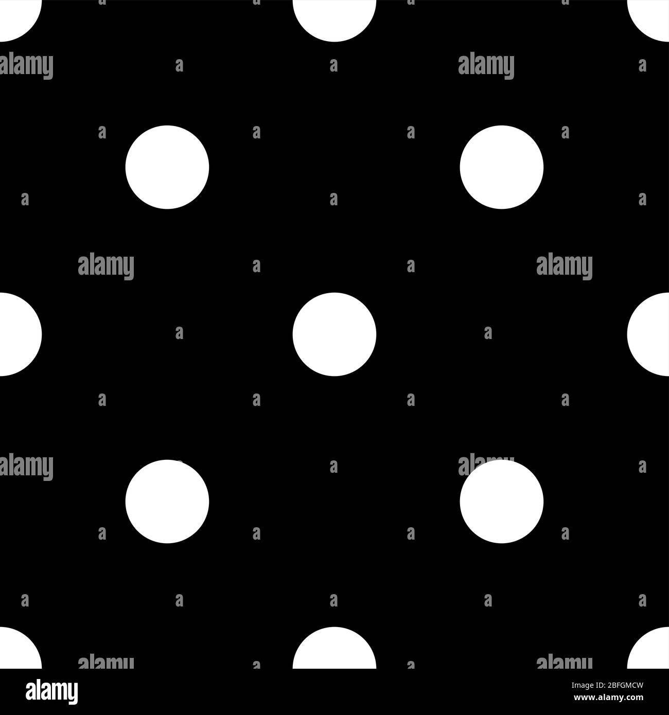 Black and white polka dot seamless. EPS 10 Stock Vector Image & Art Alamy