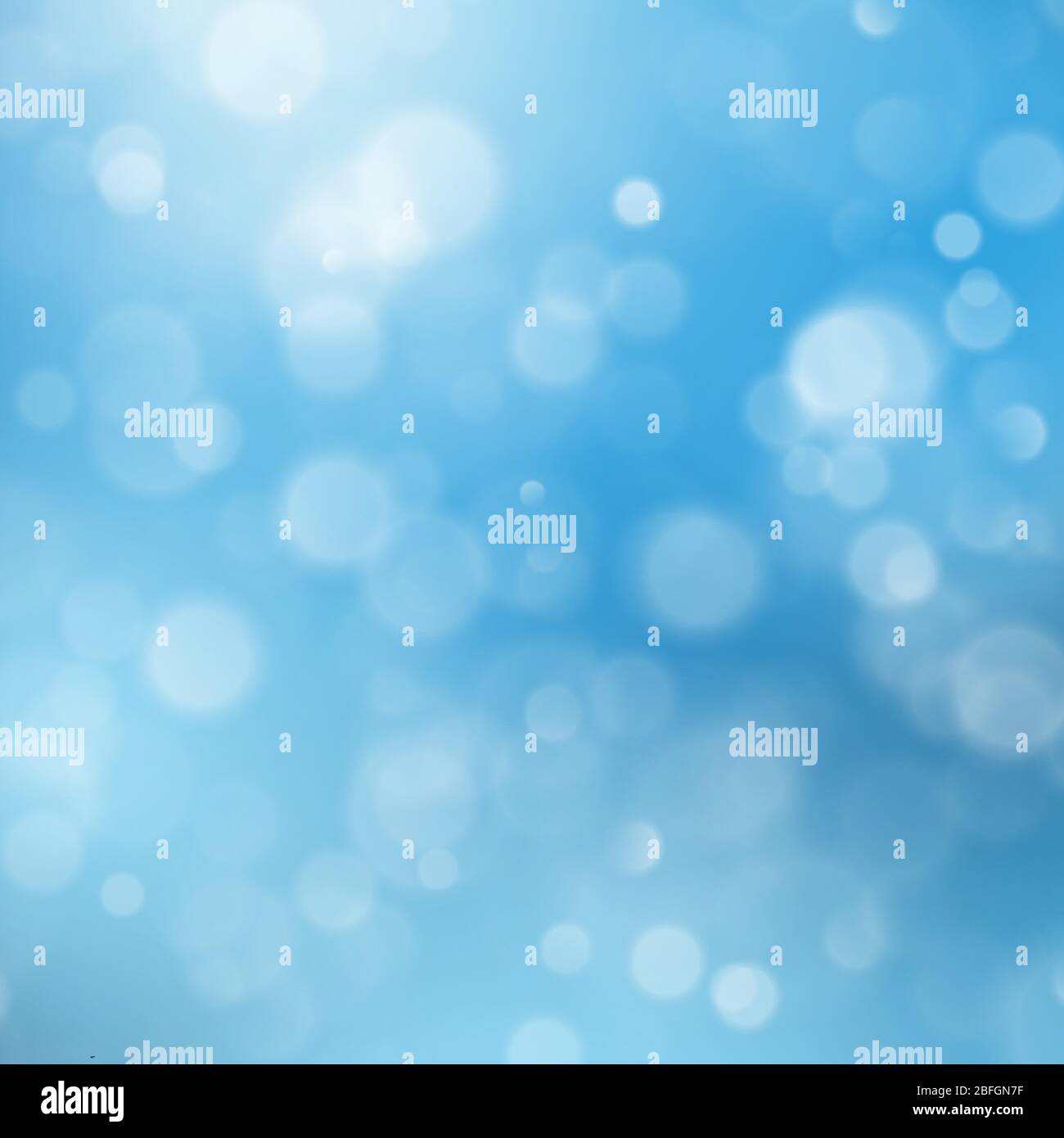 Abstract blue sky background with blur bokeh light effect. EPS 10 Stock Vector