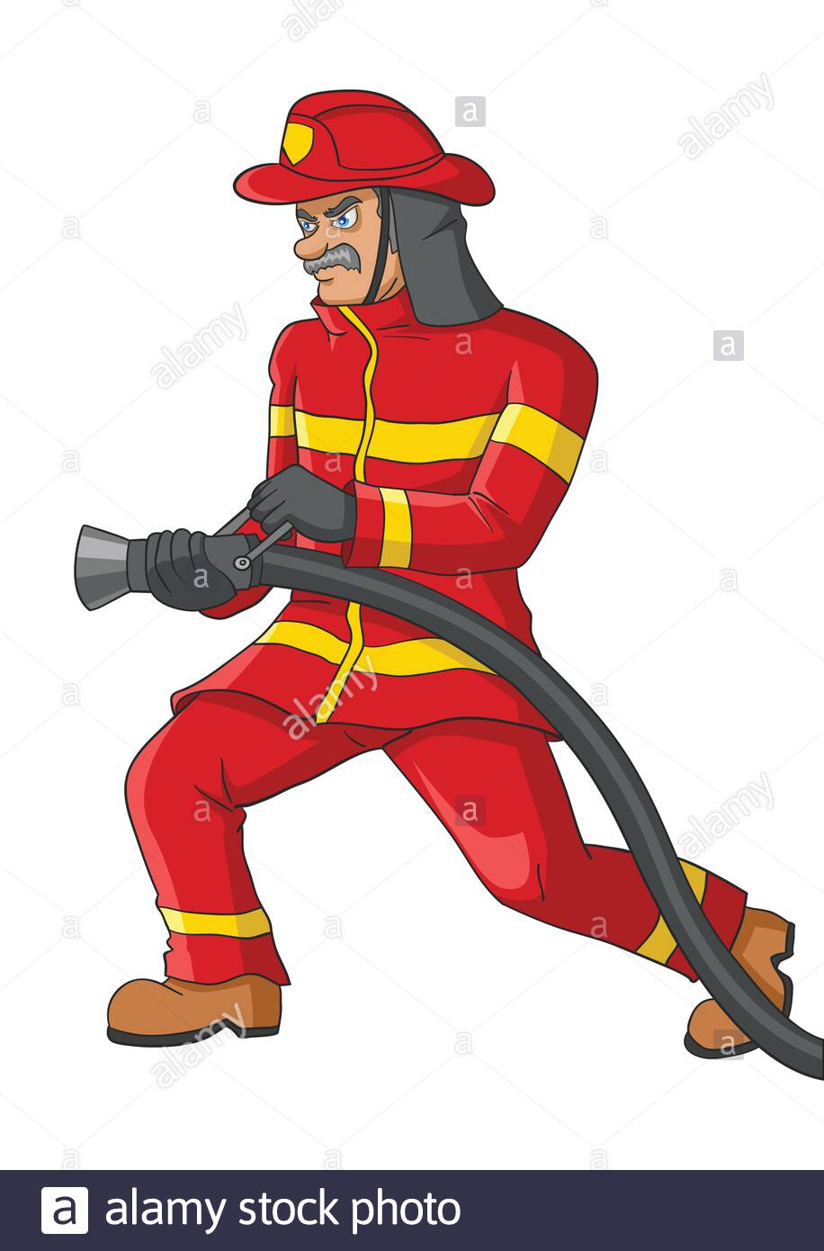 Cartoon Firefighter High Resolution Stock Photography And Images Alamy