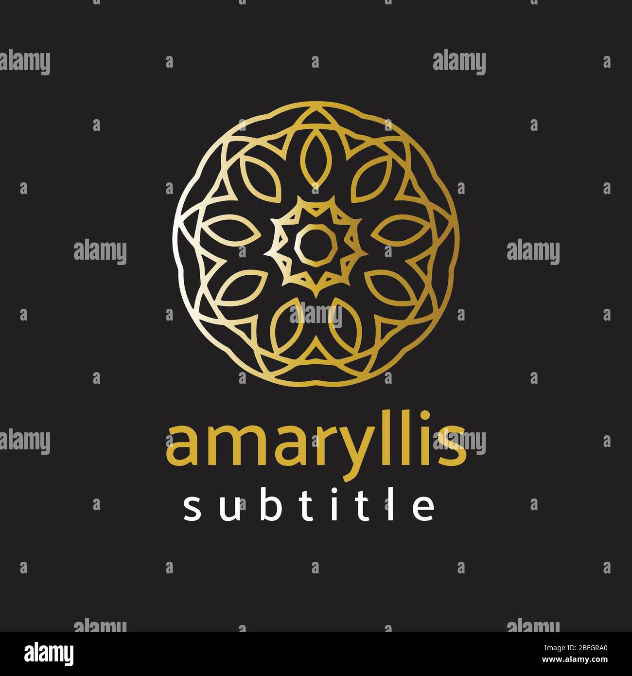 ornament logo Stock Vector