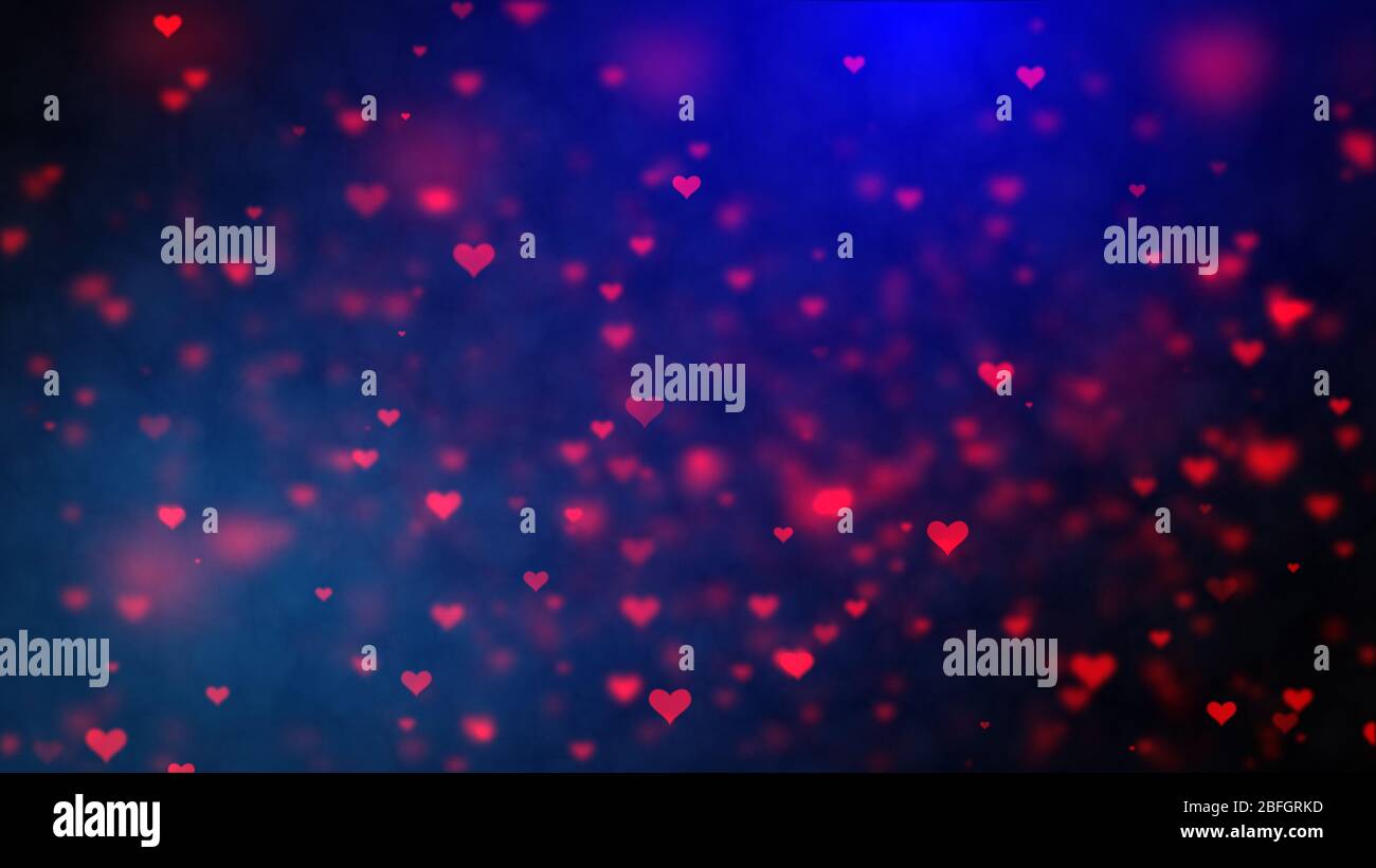 Love background Valentine's day heart background animation. Multiple  floating and fading love hearts. Romantic background wallpaper Stock Photo  - Alamy