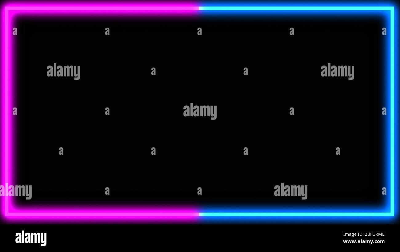 Neon background border animation. Pink and blue glowing laser lines wallpaper. Fluorescent LED lights sci-fi background design Stock Photo - Alamy Neon background border animation. Pink and blue glowing laser lines wallpaper. Fluorescent LED lights sci-fi background design Stock Photo - Alamy