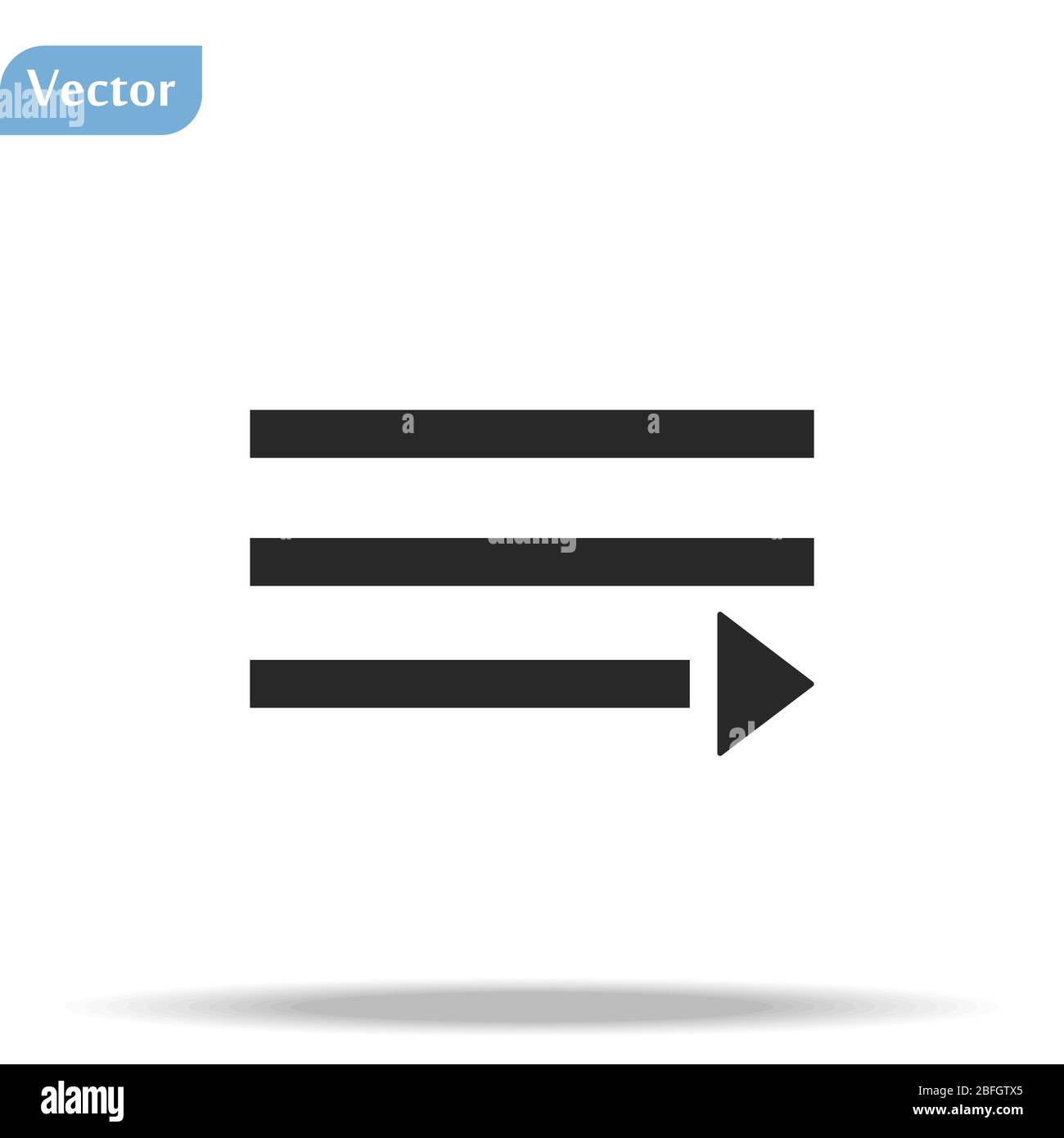 Arrow big black icon on white background .Arrow icon design. Collection ...
