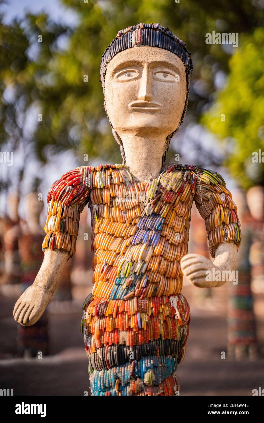 The Rock Garden of Chandigarh is a sculpture garden in Chandigarh