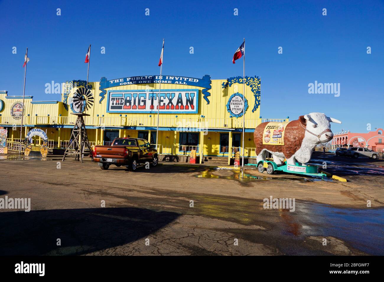 Amarillo USA 6 January 2015 The Big Texan Steak Ranch steakhouse restaurant in Amarillo