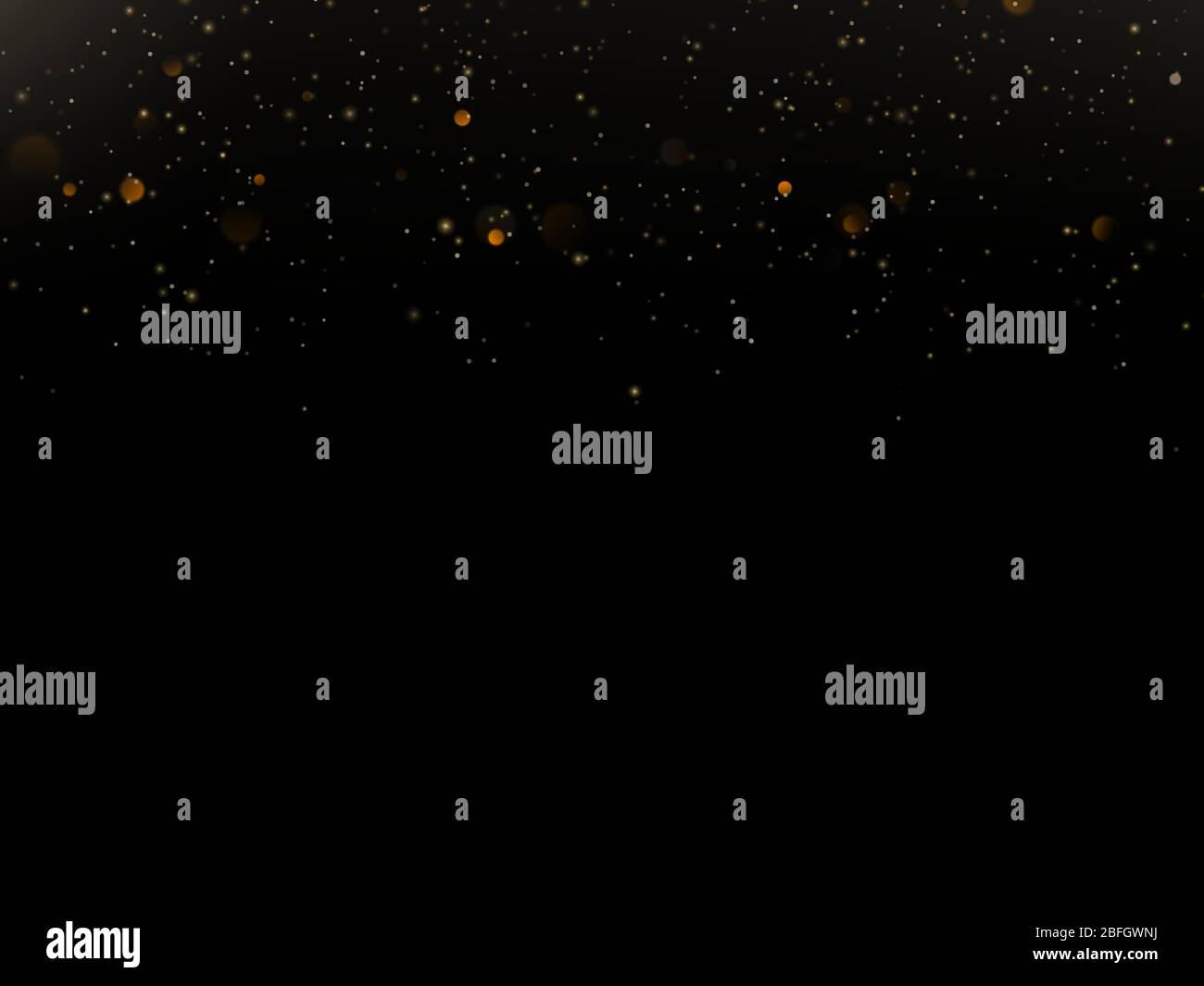 Overlay effect glitter gold light shine effect on black background. EPS ...