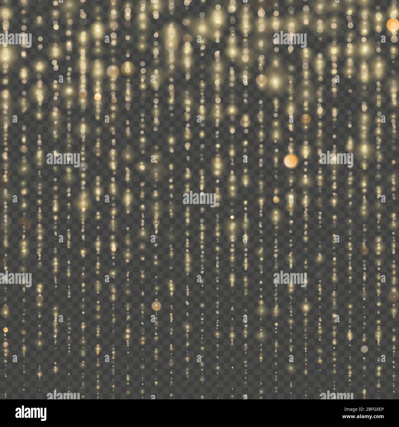 Fashion strass drops with shiny sequins. Sparkling of shimmering light  blurs. Christmas and New Year effect. Gold particles lines rain. Overlay  Stock Vector Image & Art - Alamy