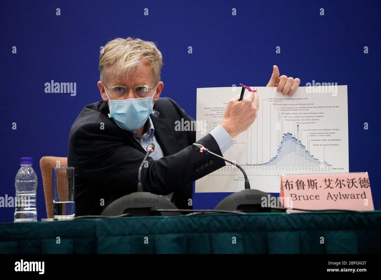 Geneva, China. 24th Feb, 2020. Bruce Aylward, an epidemiologist who led ...