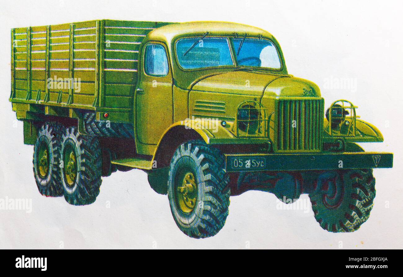 ZIL-157 truck, 1958, Russia Stock Photo