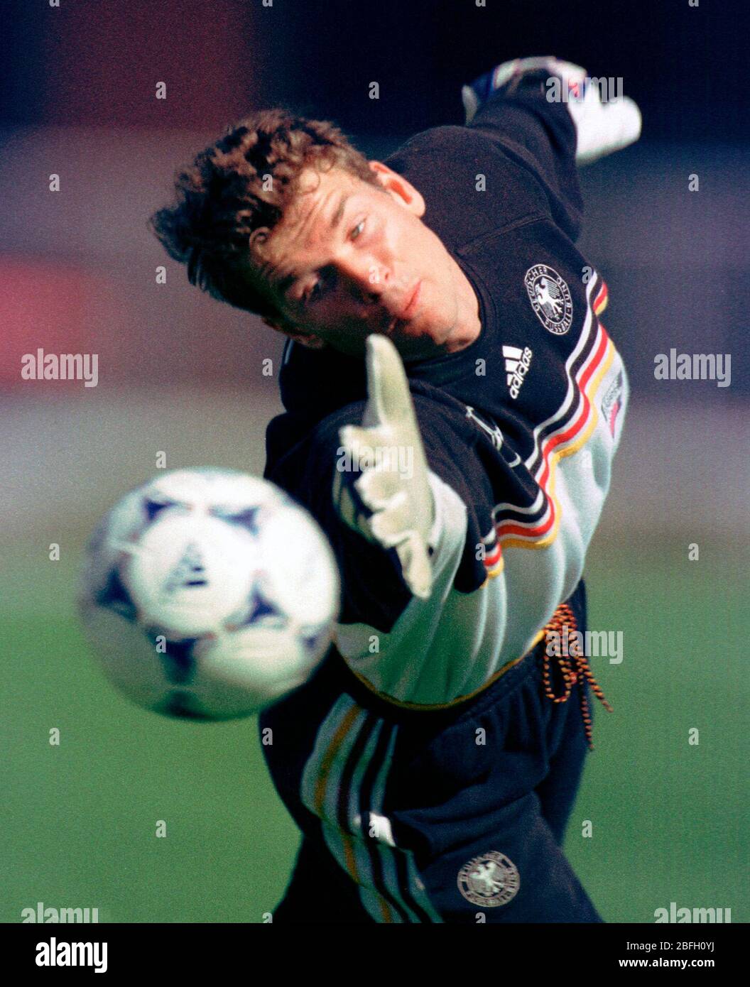 Jacksonville, USA , 5.2.1999, Football, training session German national team, goalkeeper Jens LEHMANN Stock Photo