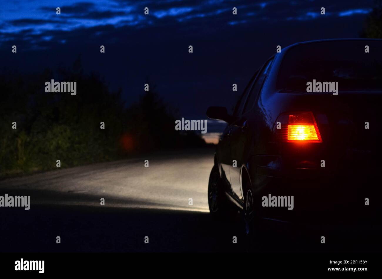 Car Lights At Night Road Rear View Hi res Stock Photography And Images Car Lights At Night Road Rear View Hi res Stock Photography And Images