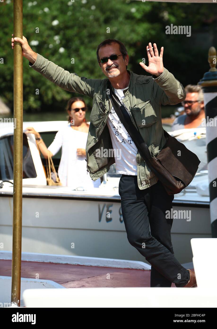 VENICE, ITALY - SEPTEMBER 01: Rocco Papaleo is seen arriving at the 76th Venice Film Festival on September 01, 2019 in Venice, Italy Stock Photo