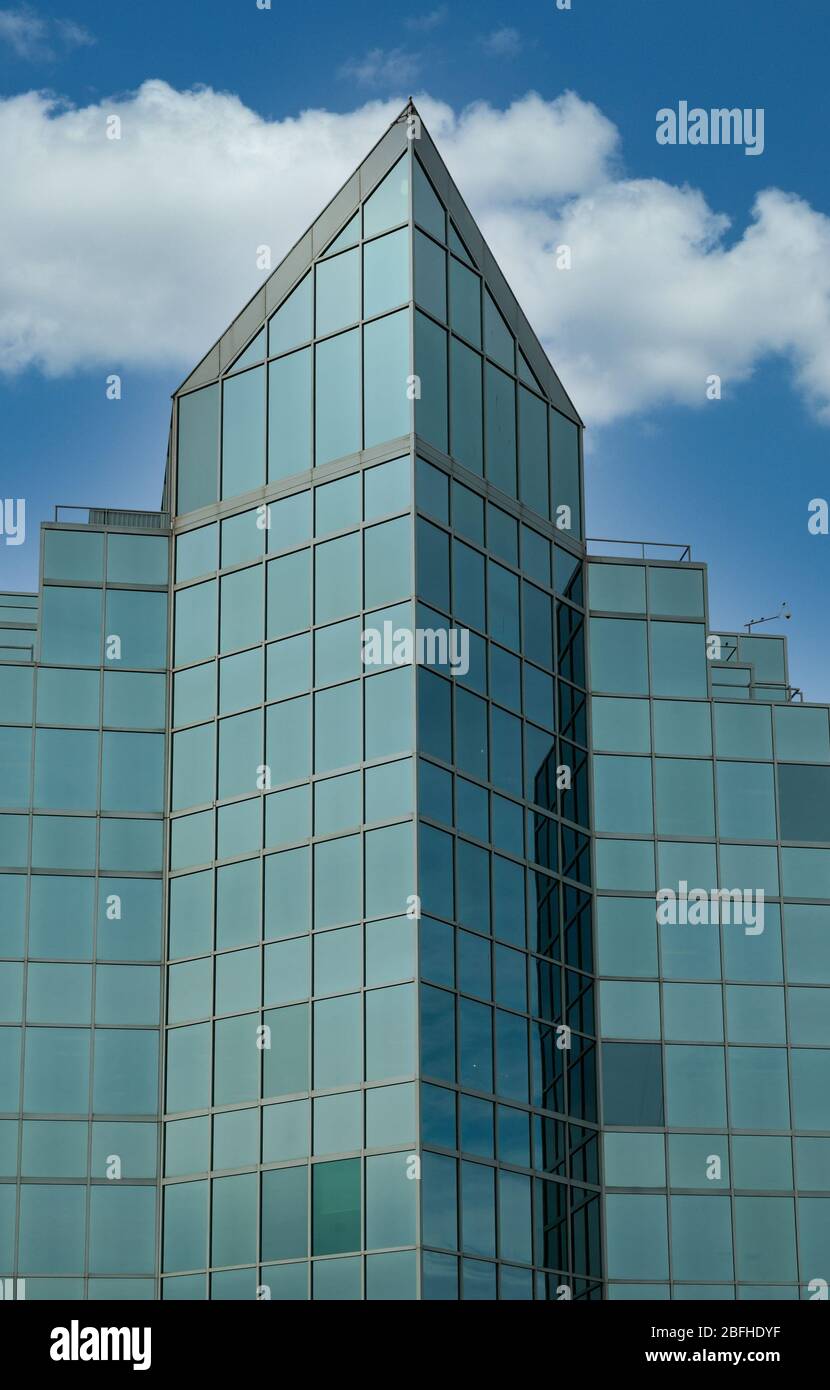 Green Glass Building in Halifax Stock Photo Alamy