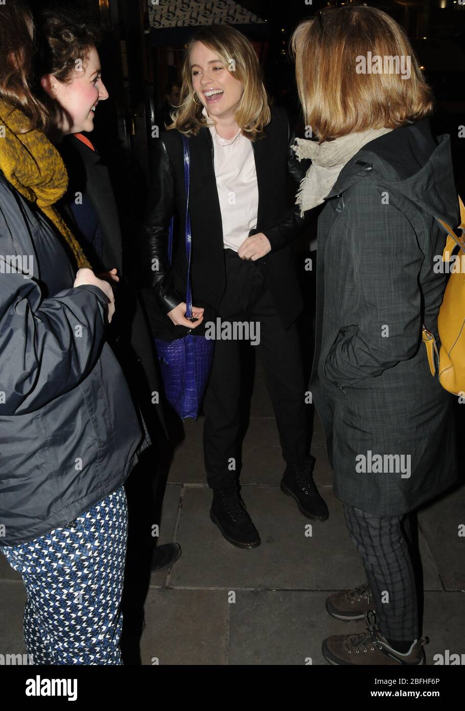 Cressida Bonas left the Jermyn Street Theatre in London Stock Photo - Alamy