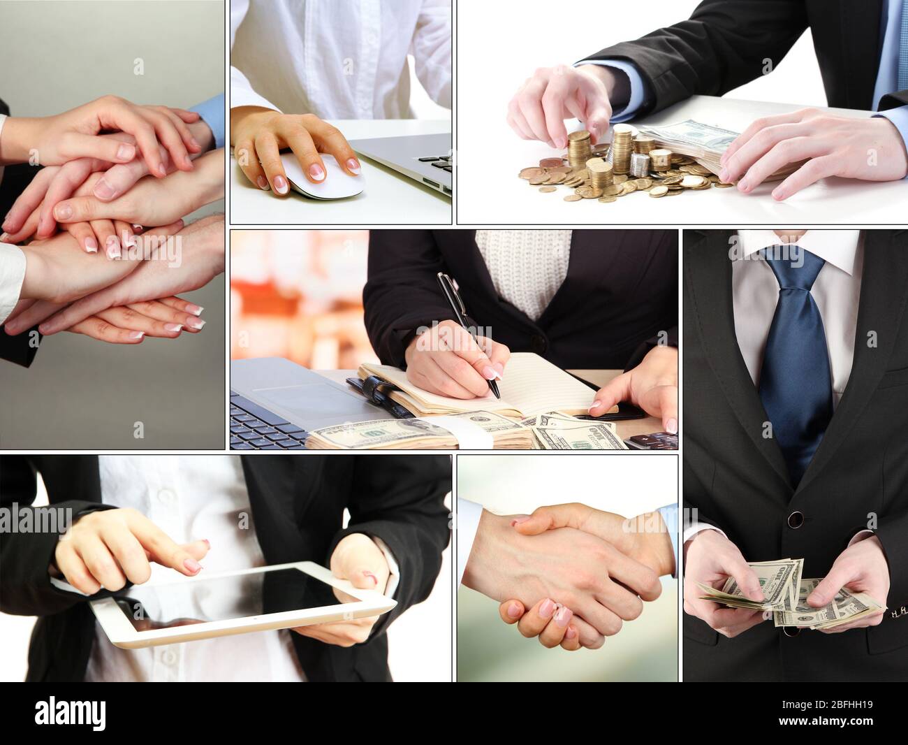 Business collage Stock Photo