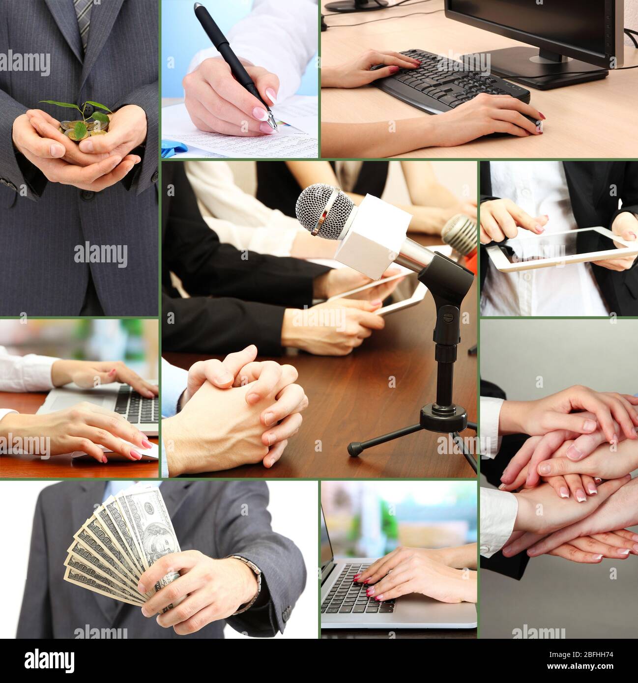 Business collage Stock Photo