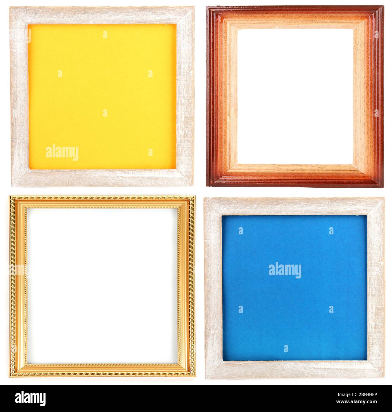 Collection of  frames isolated on white Stock Photo