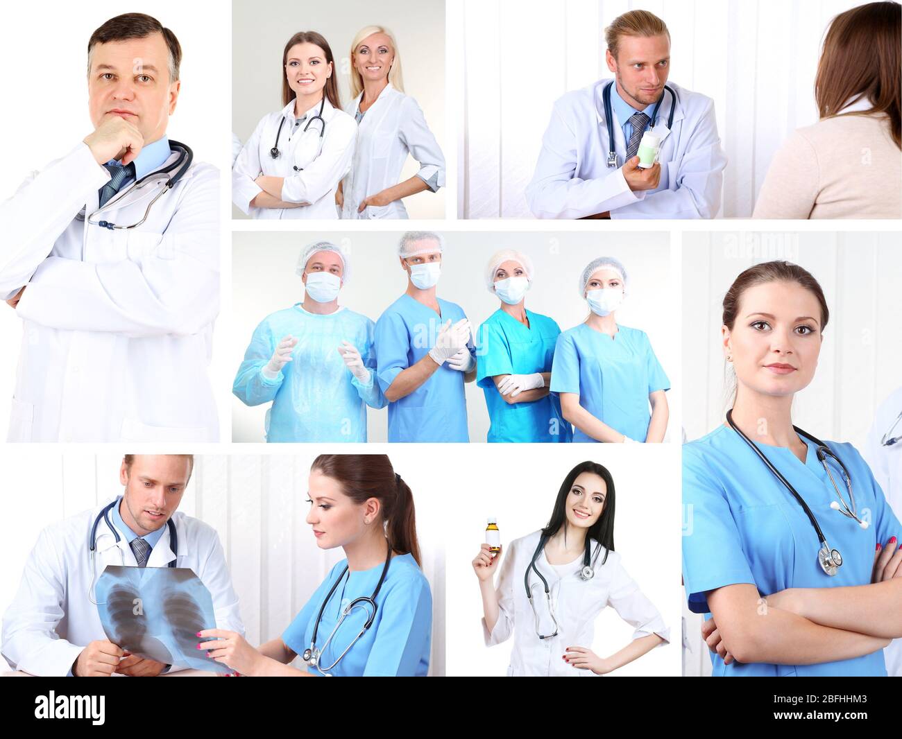 Medical concepts collage Stock Photo - Alamy
