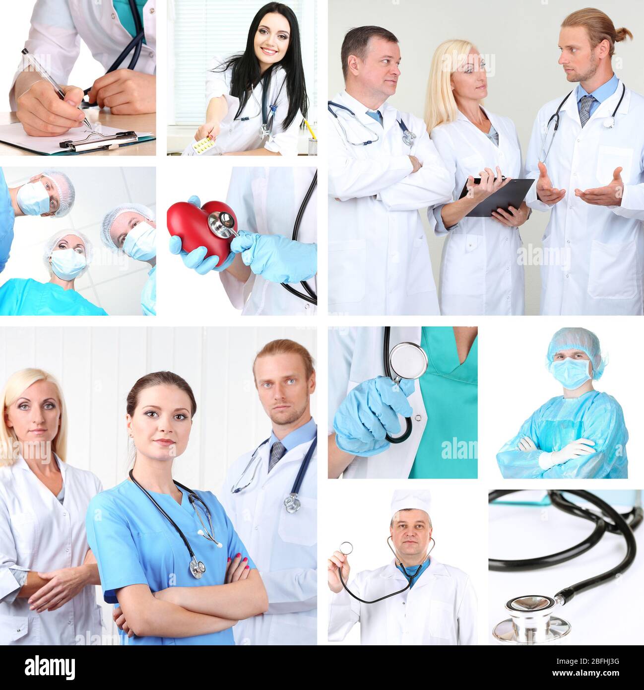 Medical concepts collage Stock Photo - Alamy
