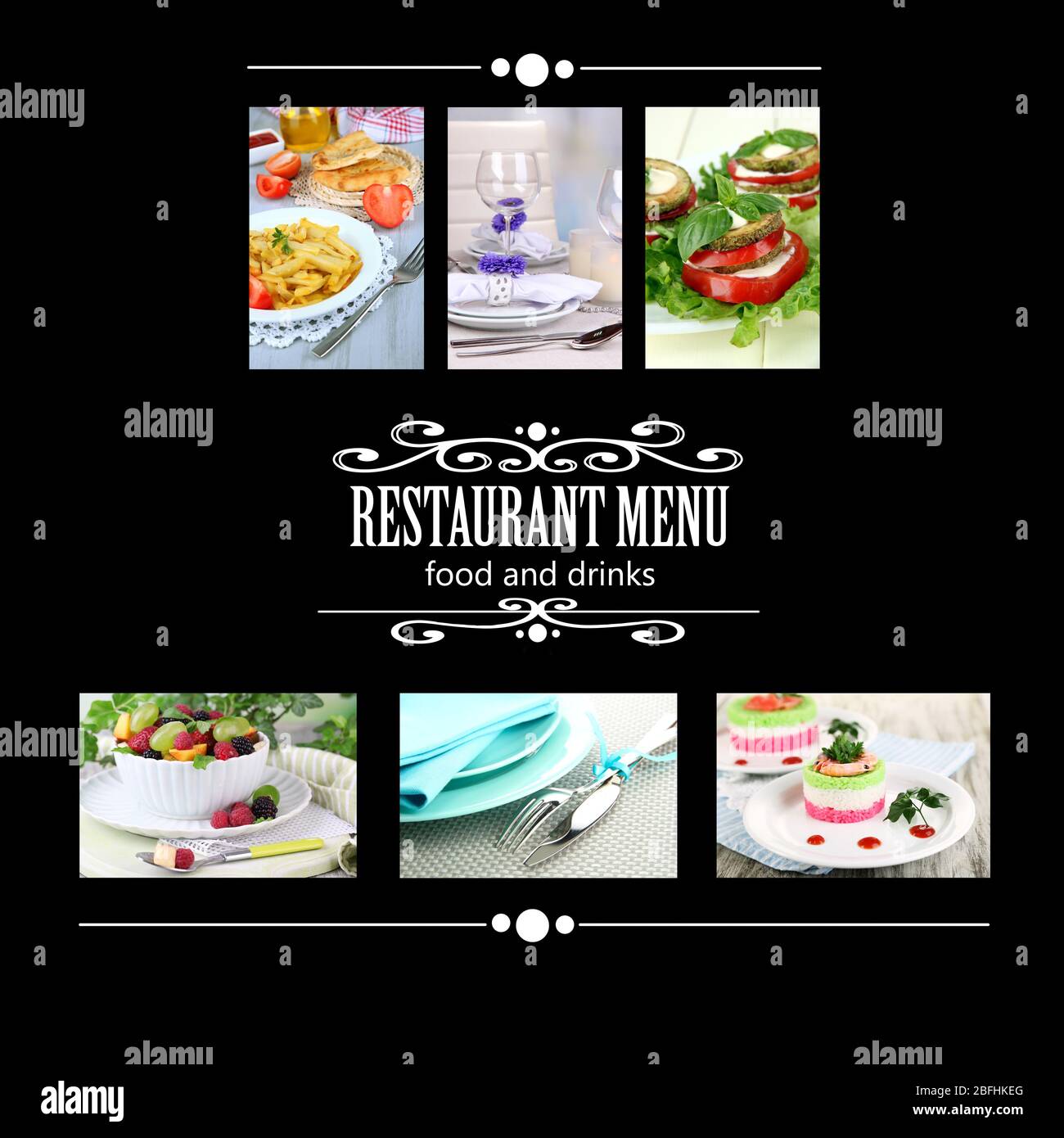 Restaurant menu Stock Photo