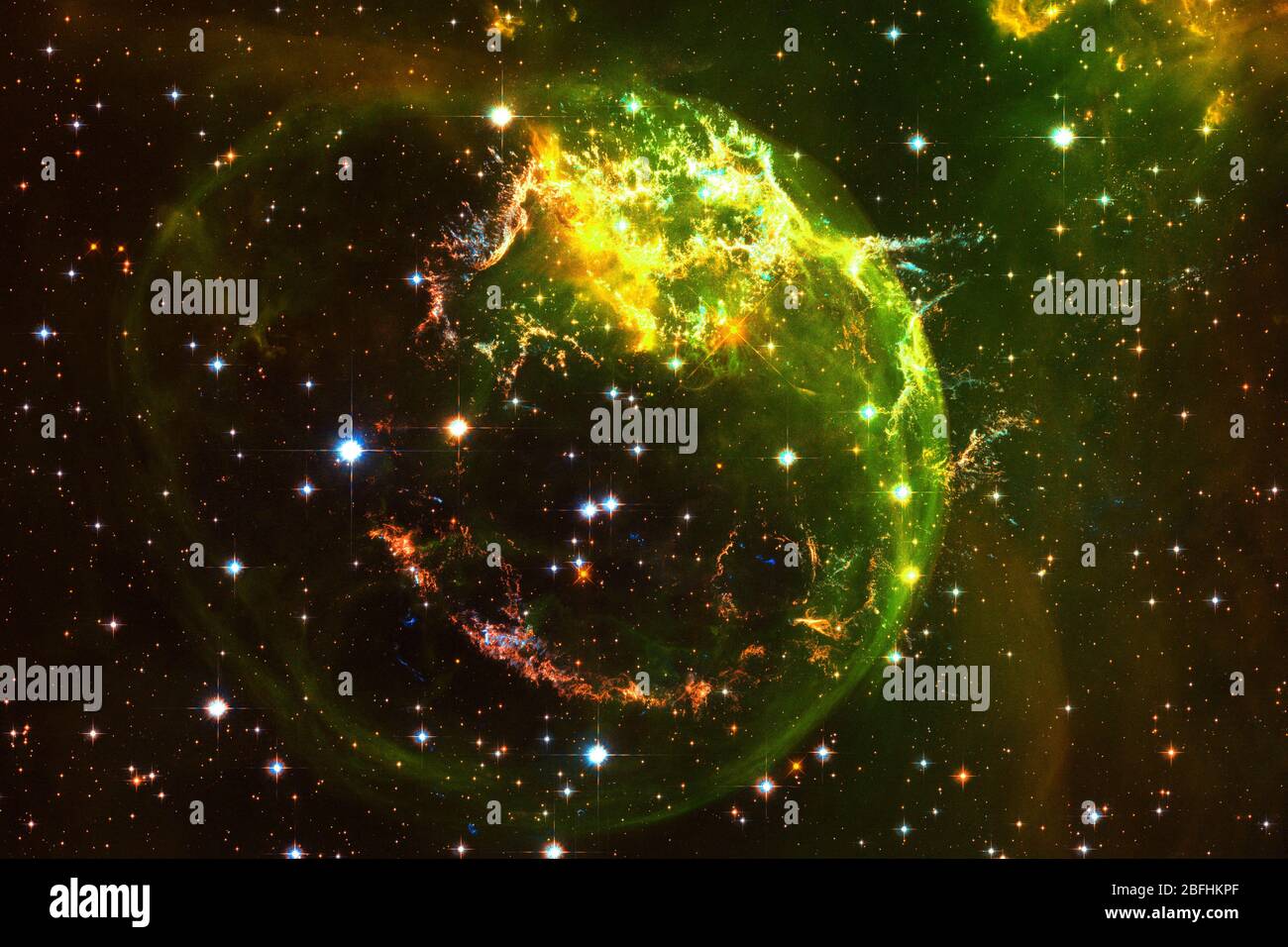 Beauty of endless cosmos. Science fiction art. Elements of this image ...