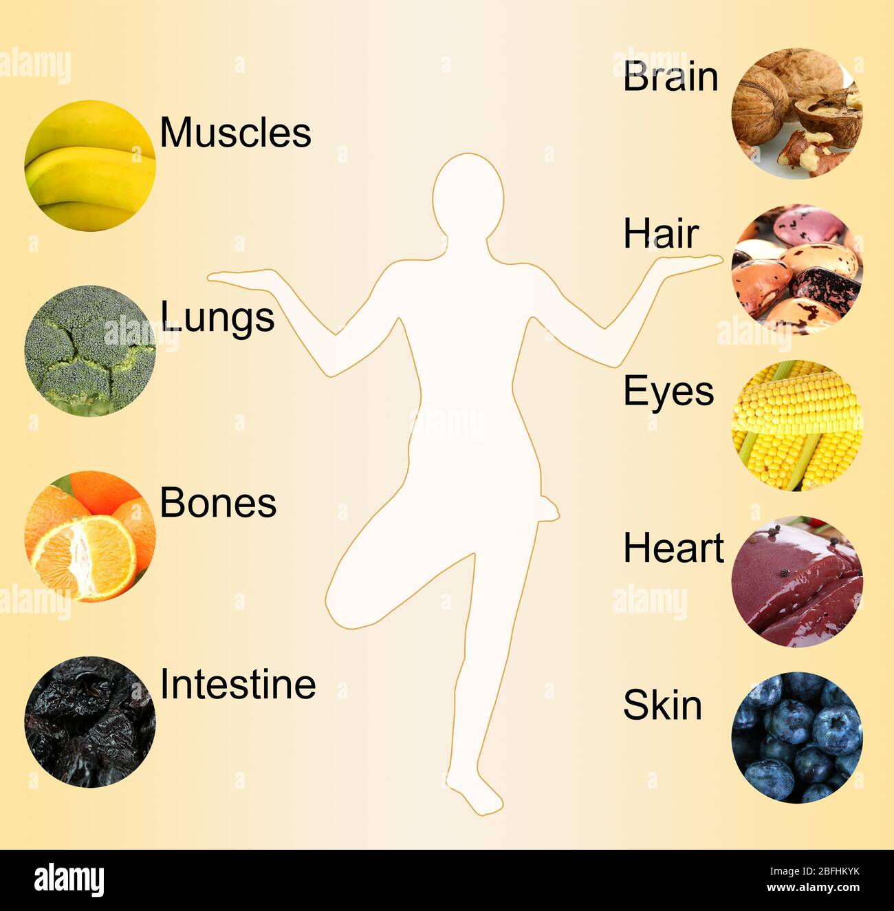 Collage of the most useful foods for human Stock Photo Alamy