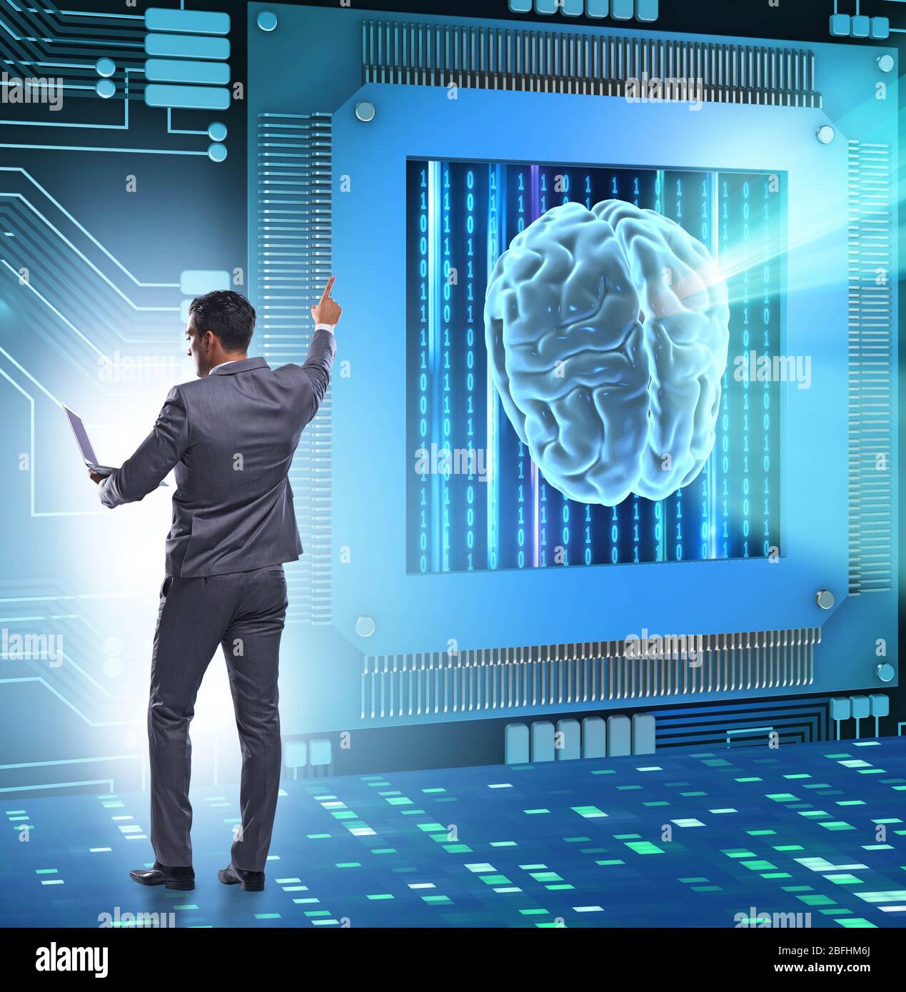The cognitive computing concept as modern technology Stock Photo - Alamy