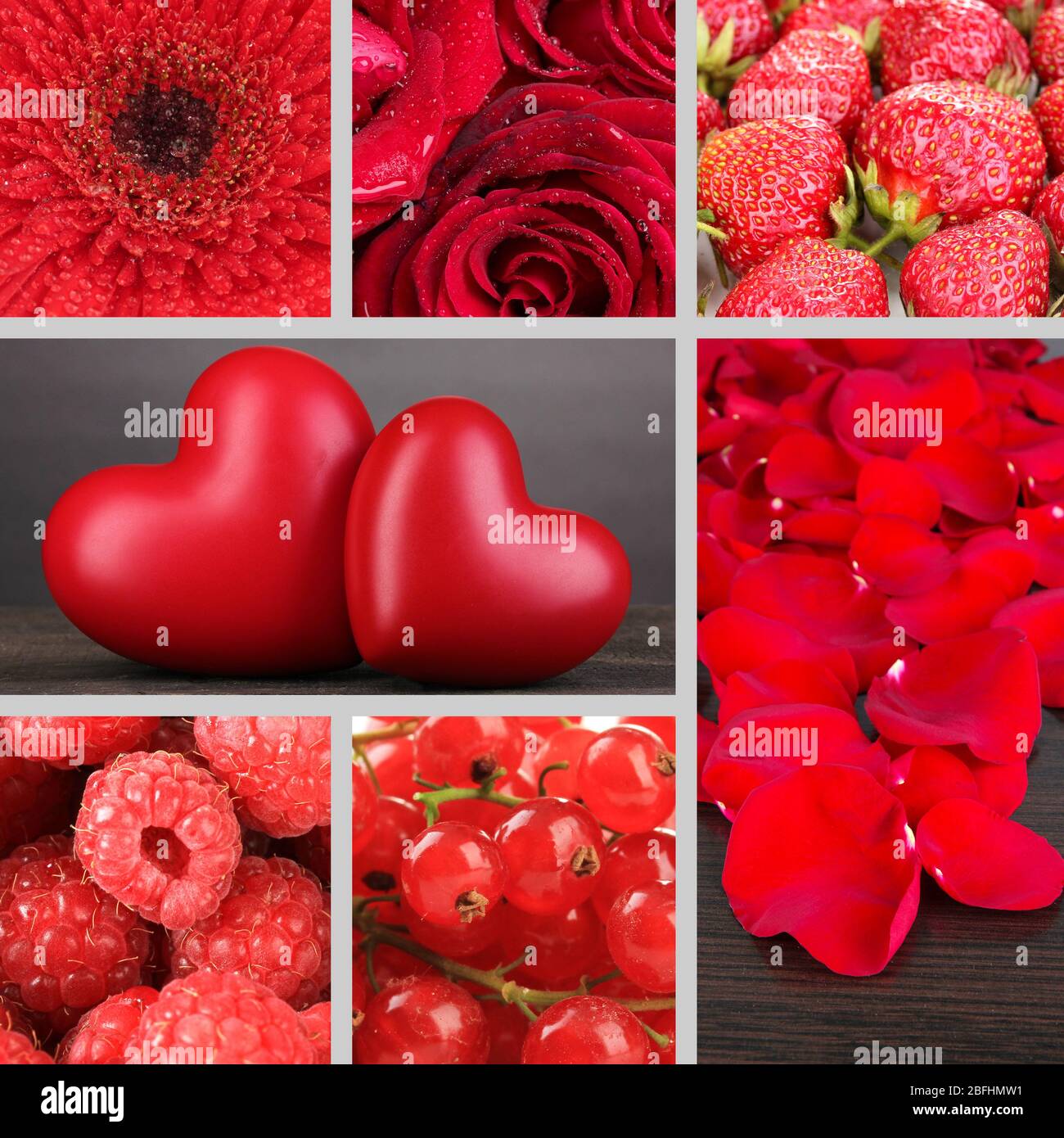Colour Collage in Red Colour Collage in Red