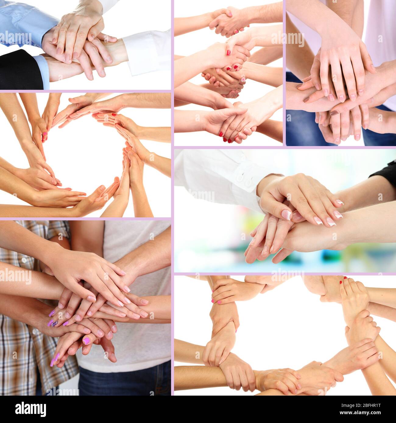 Many hands joined hi-res stock photography and images - Alamy