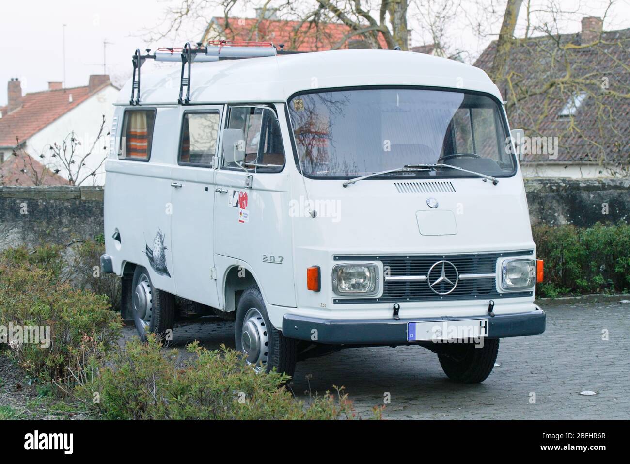 Historischer Mercedeskleinbus Stock Photo