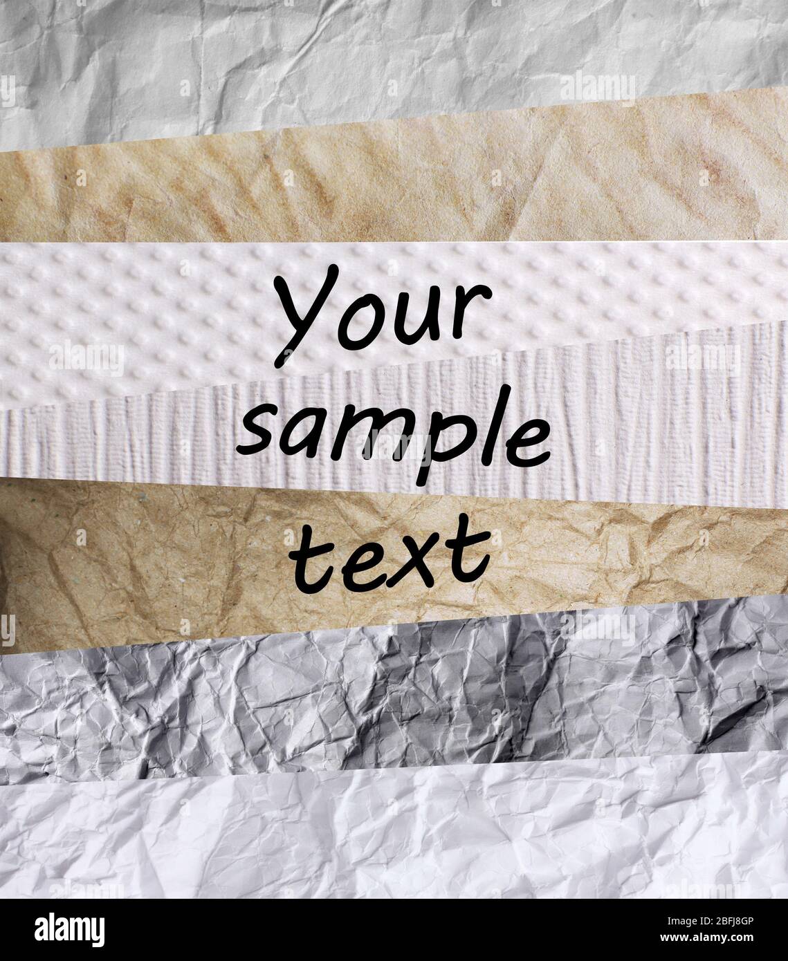 Assortment of different textures in collage, mix of textures as ...