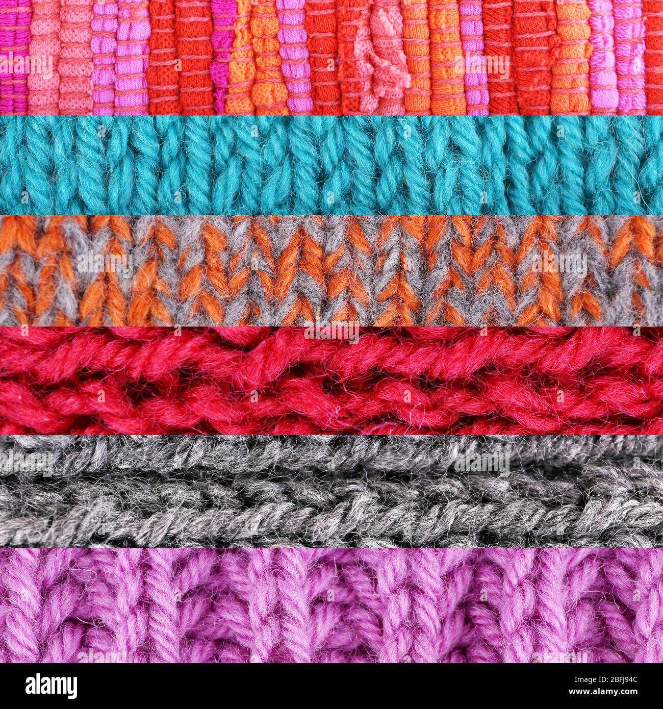 Assortment of different textures in collage, mix of textures as ...