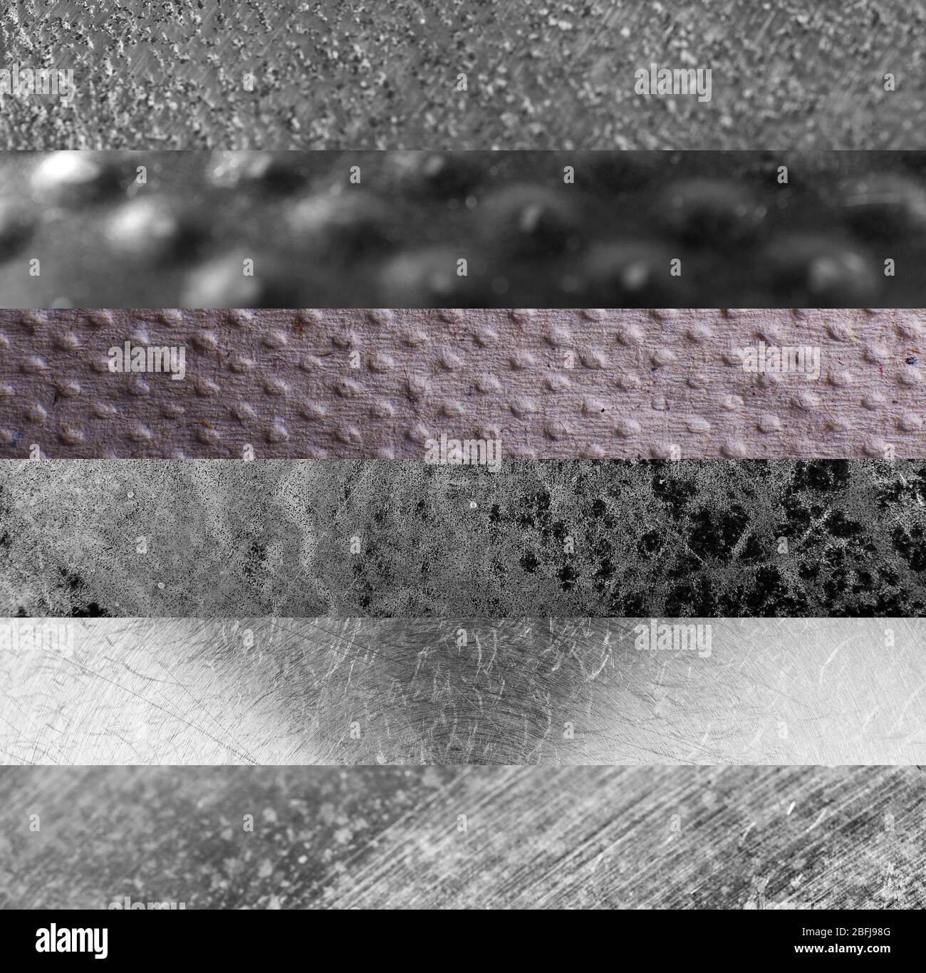 Assortment of different textures in collage, mix of textures as ...