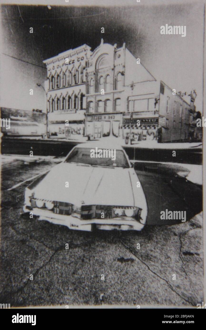 Fine 70s vintage black and white extreme photography of an antique