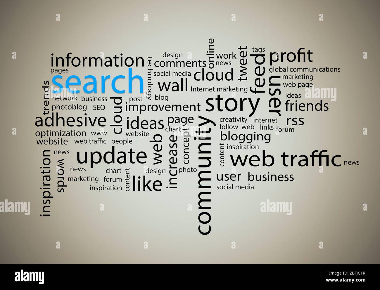 Word cloud. Search concept Stock Photo - Alamy