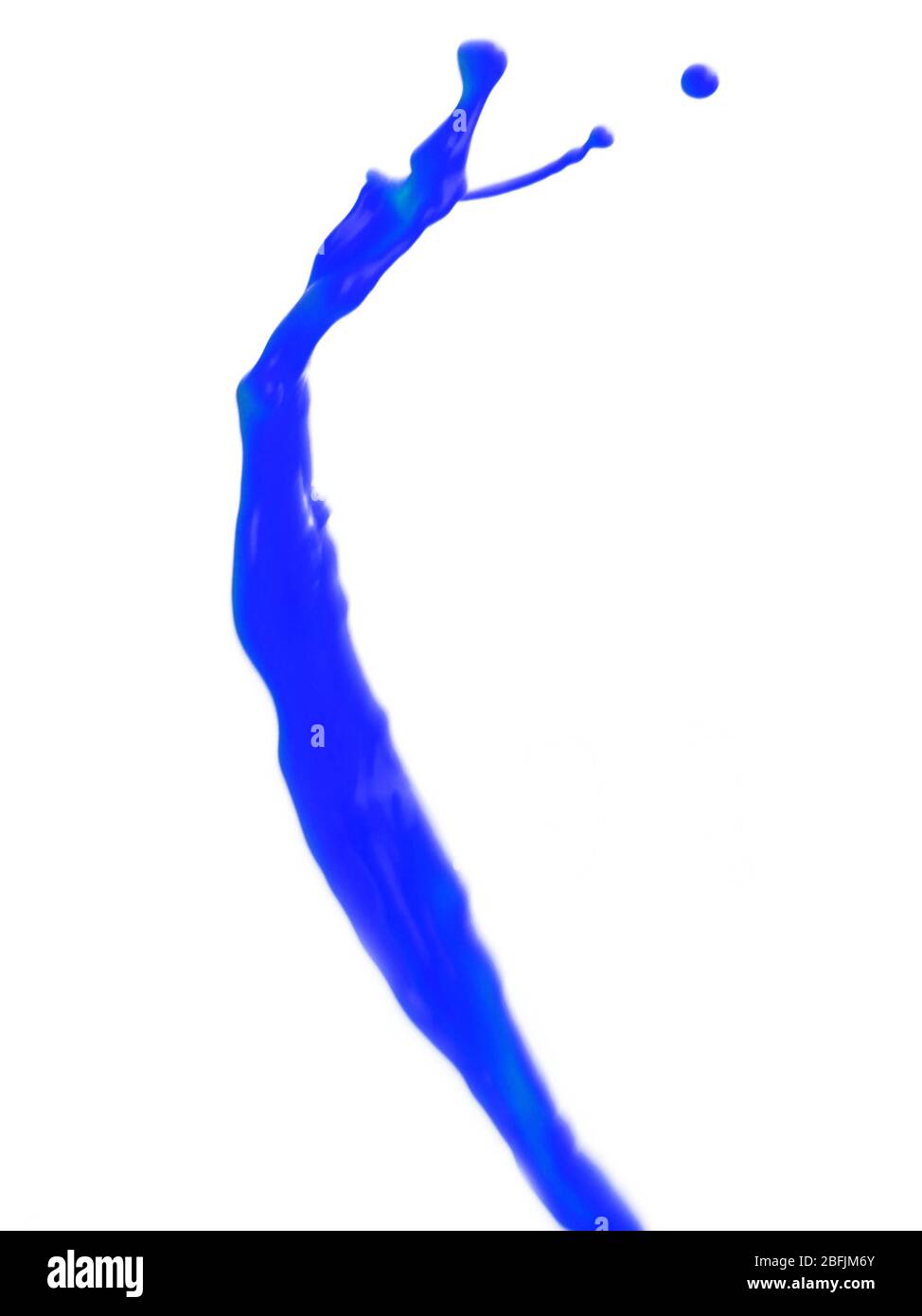 Paint splashing isolated on white Stock Photo Alamy