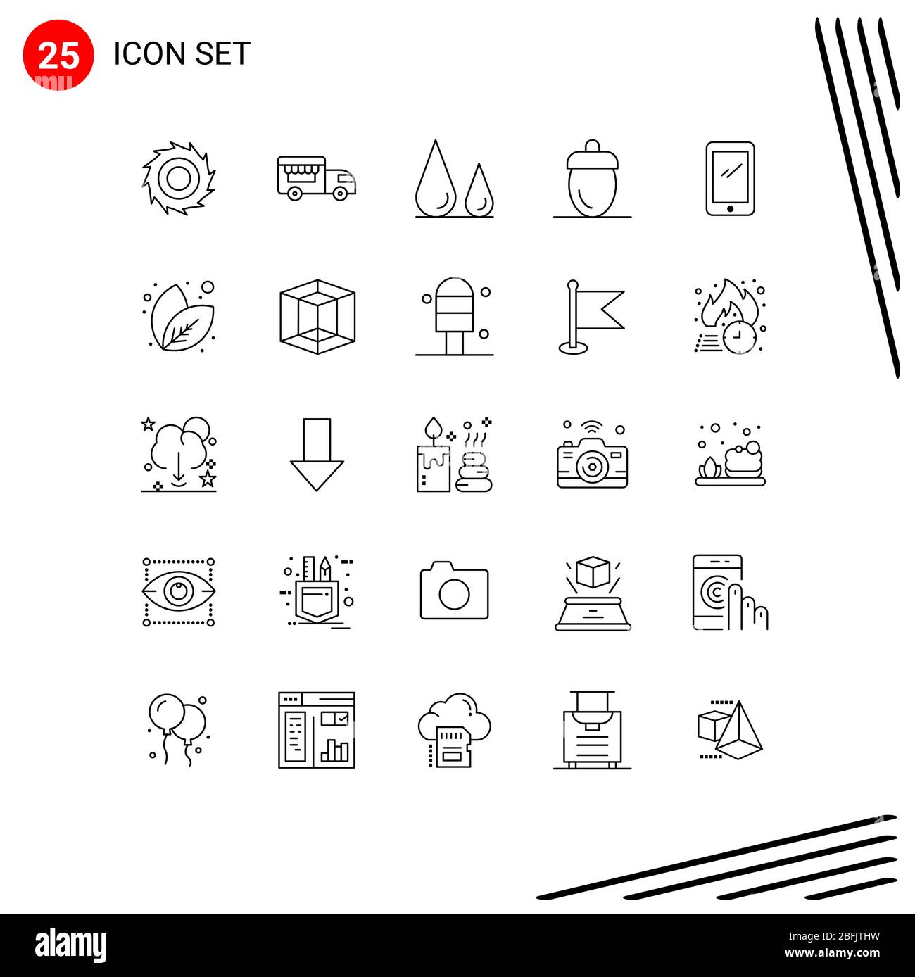 25 Line concept for Websites Mobile and Apps mobile, phone, lab, green, fresh Editable Vector Design Elements Stock Vector